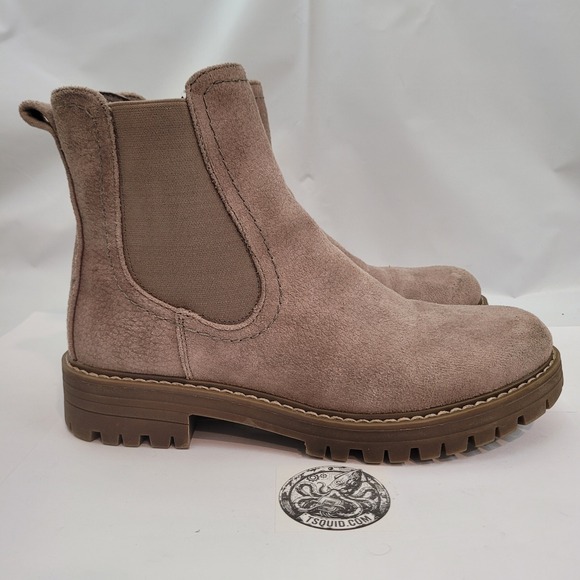 Cliffs by WHITE MOUNTAIN Shoes - Cliffs by White Mountain Mastery Boot Women 7.5M Taupe Suede Textile Lug Sole
